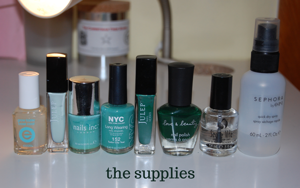 Green-Ombre-Nails-The-Supplies
