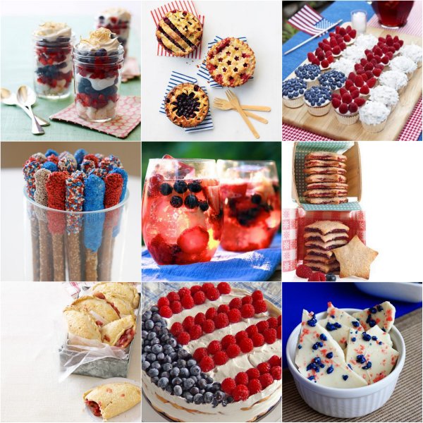 Fourth of July Recipes Collage