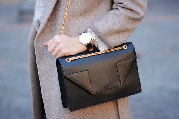 everyday black bag, black satchel, structured satchel, satchel street style, black purse
