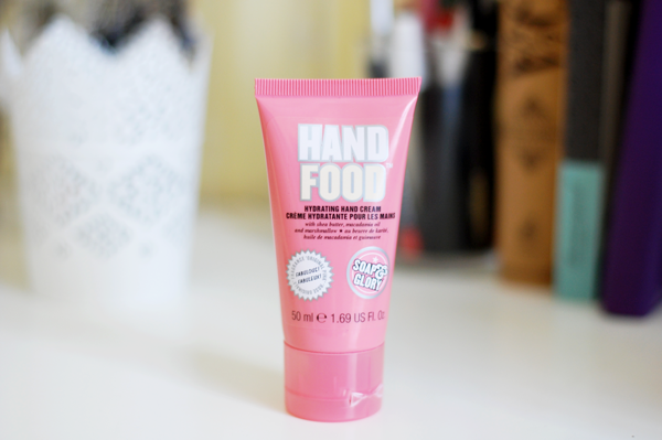 soap and glory, soap and glory hand food, soap and glory skincare, hand food travel size, travel size hand cream