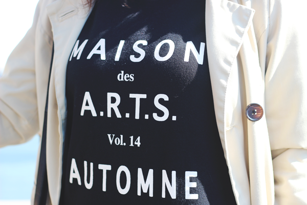 madewell french sweatshirt, graphic sweatshirt, Madewell maison des a.r.t.s. sweatshirt , madewell sweatshirt fall 2014