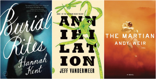 burial rites review, annihilation review, the martian review, andy weir, hannah kent