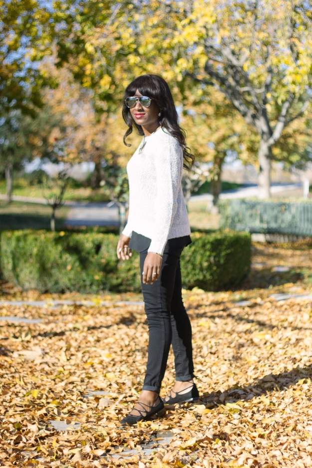 sweater weather, black jeans outfit, gray sweater outfit, h&m sweater, simple fall outfit